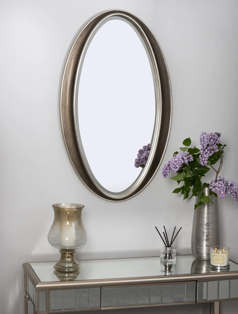 Pewter mirror discount